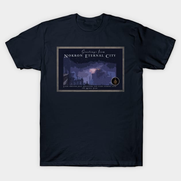 Greetings from Nokron Eternal City T-Shirt by dankdesigns